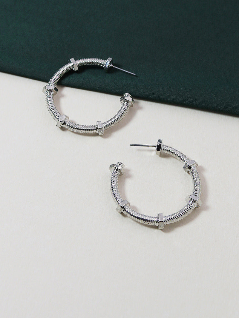 Metallic Marvel Earrings - Vienna Verve Collection