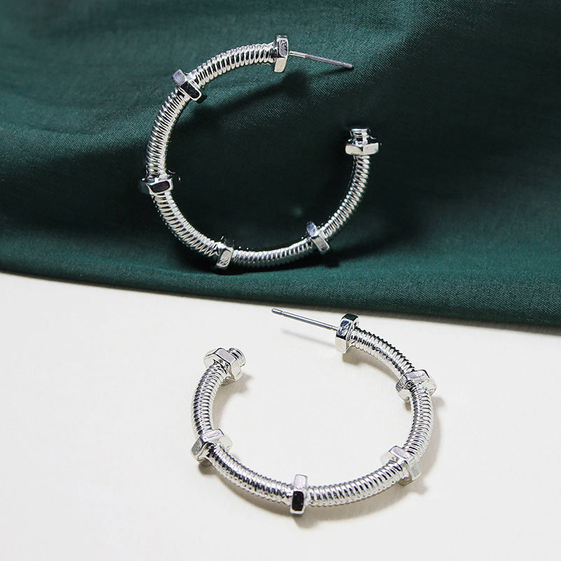 Metallic Marvel Earrings - Vienna Verve Collection