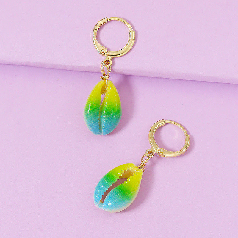 Vibrant Shell Earrings Set with Wholesale Amazon Earrings