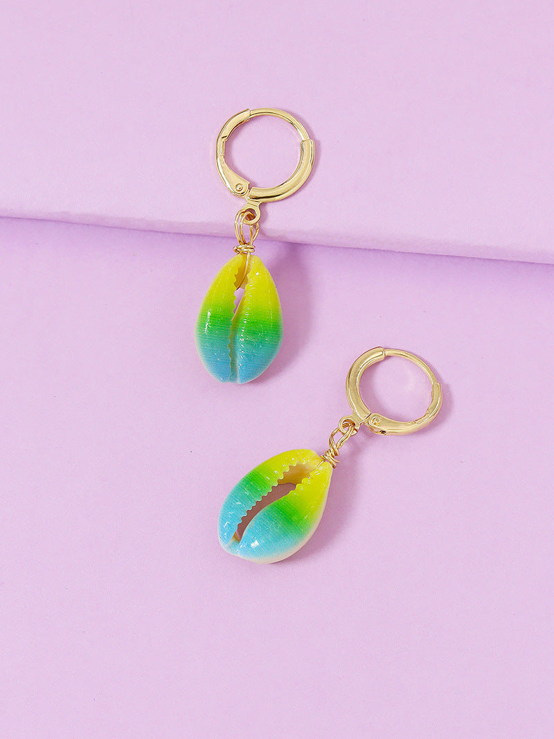 Vibrant Shell Earrings Set with Wholesale Amazon Earrings