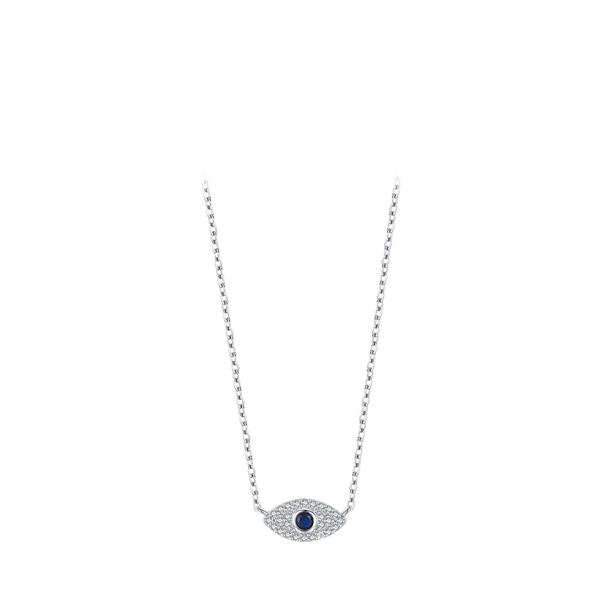 925 Sterling Silver Blue Eye Turquoise Necklace