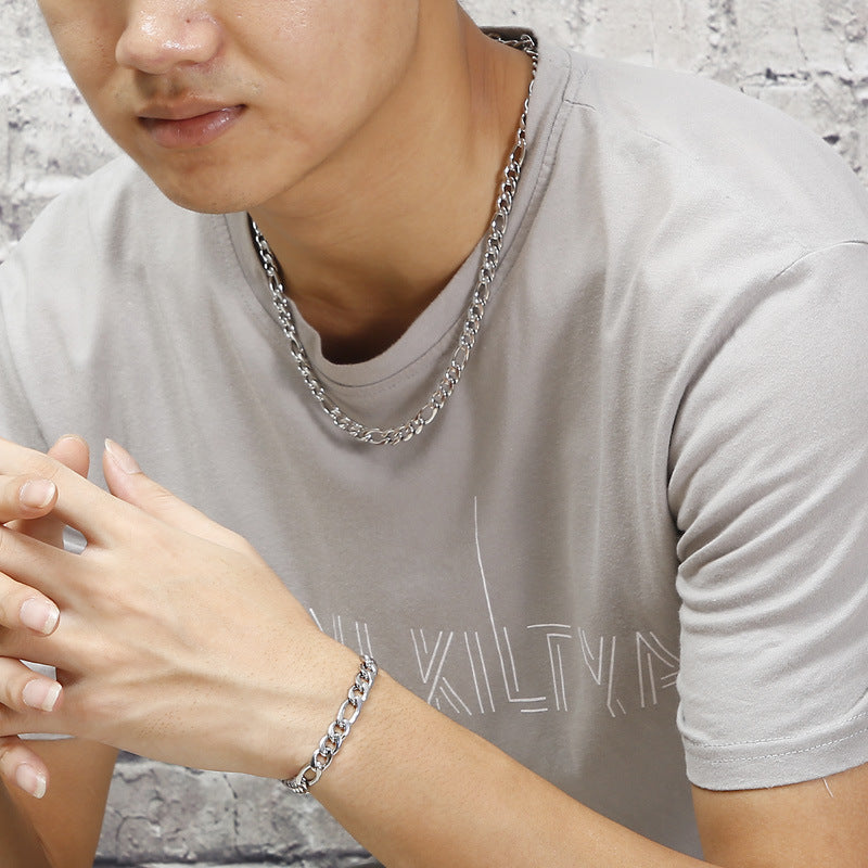 Street Nk Chain Bracelet – Hip Hop Hip Hop Style Men's Necklace – Street Dance Stage