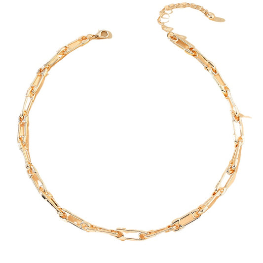 Handcrafted Minimalist Metal Paper Clip Necklace - Vienna Verve Collection