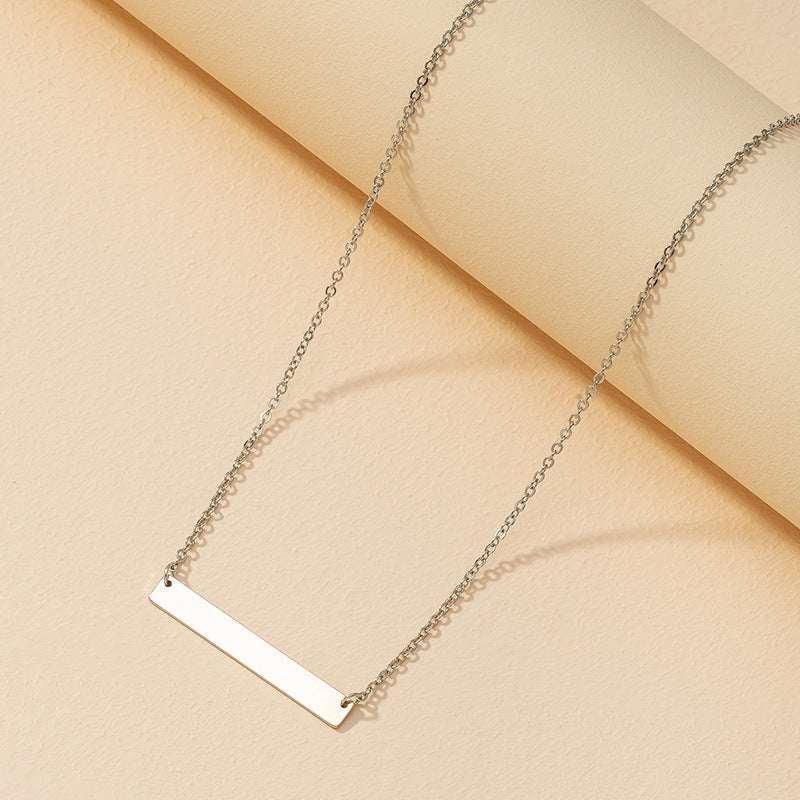 European and American Trendy Jewelry: Stylish Square Pendant Necklaces for Retailers