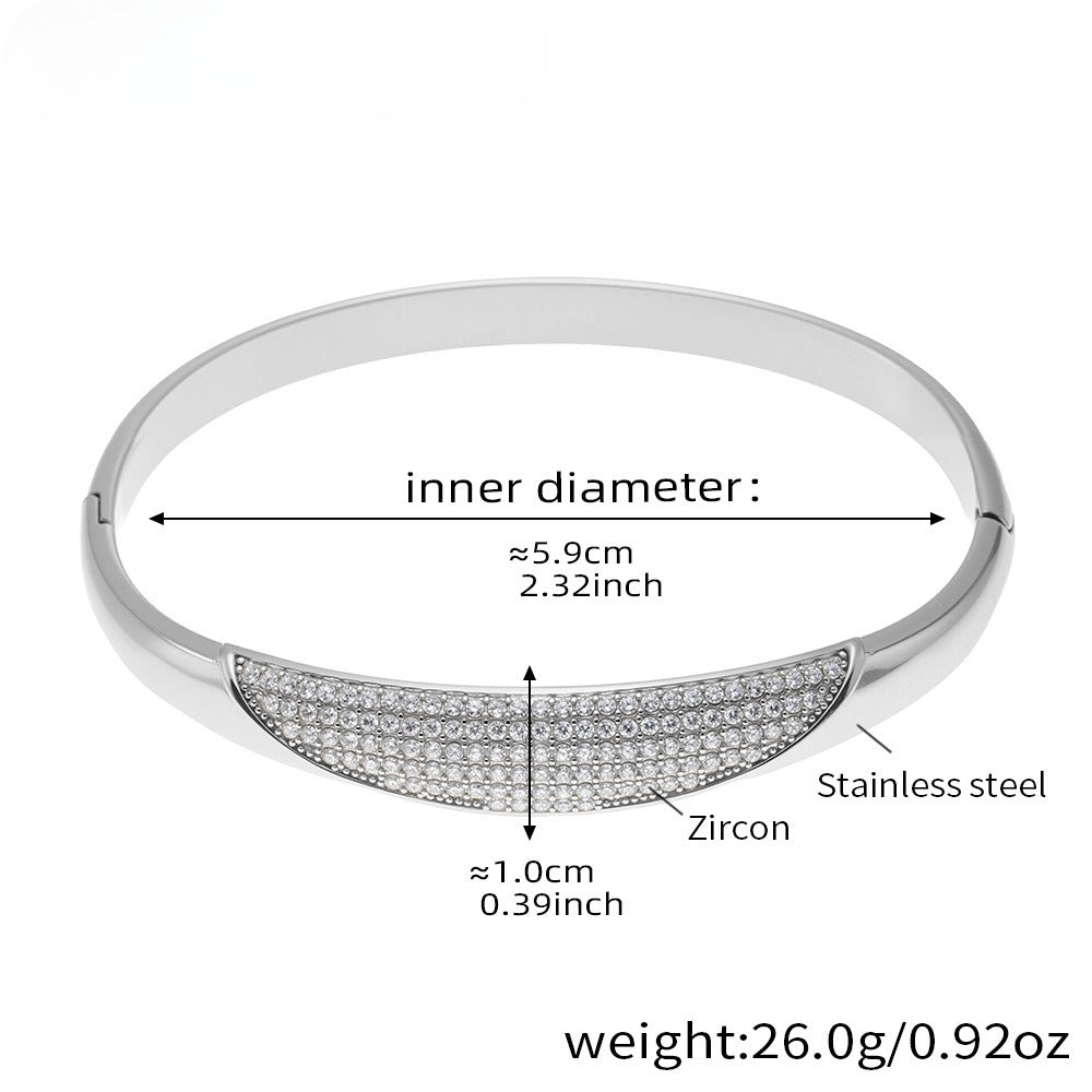 Planderful Zircon Bracelet Gypsy Star 18K Gold Plated Women