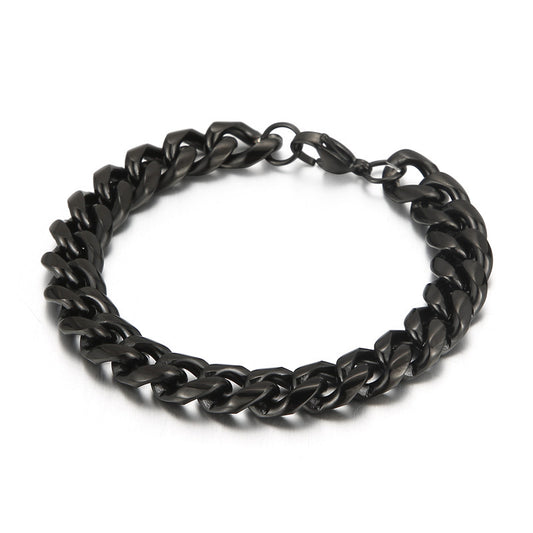 Stylish Cuban Chain Men's Bracelet - Creative Stainless Steel Jewelry for Trendsetters