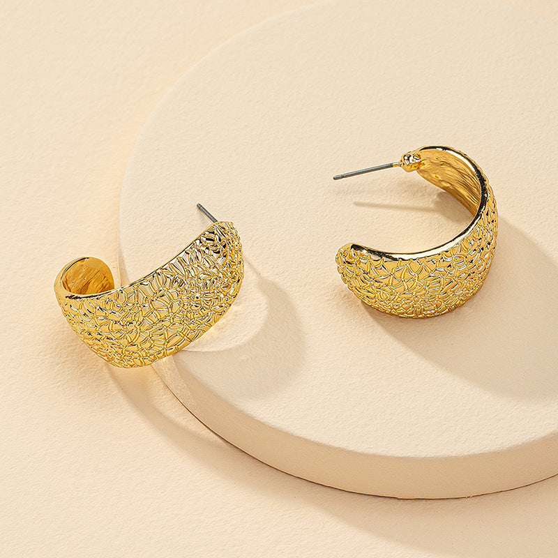 European Vogue Metal Earrings - Vienna Verve Collection