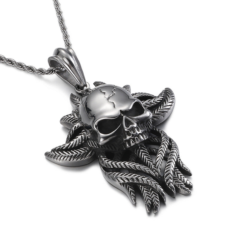 Thousand-Handed Skull Men's Pendant with Punk Style