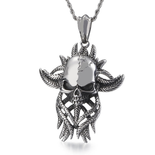 Thousand-Handed Skull Men's Pendant with Punk Style