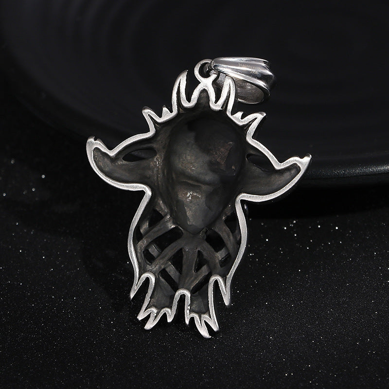 Thousand-Handed Skull Men's Pendant with Punk Style