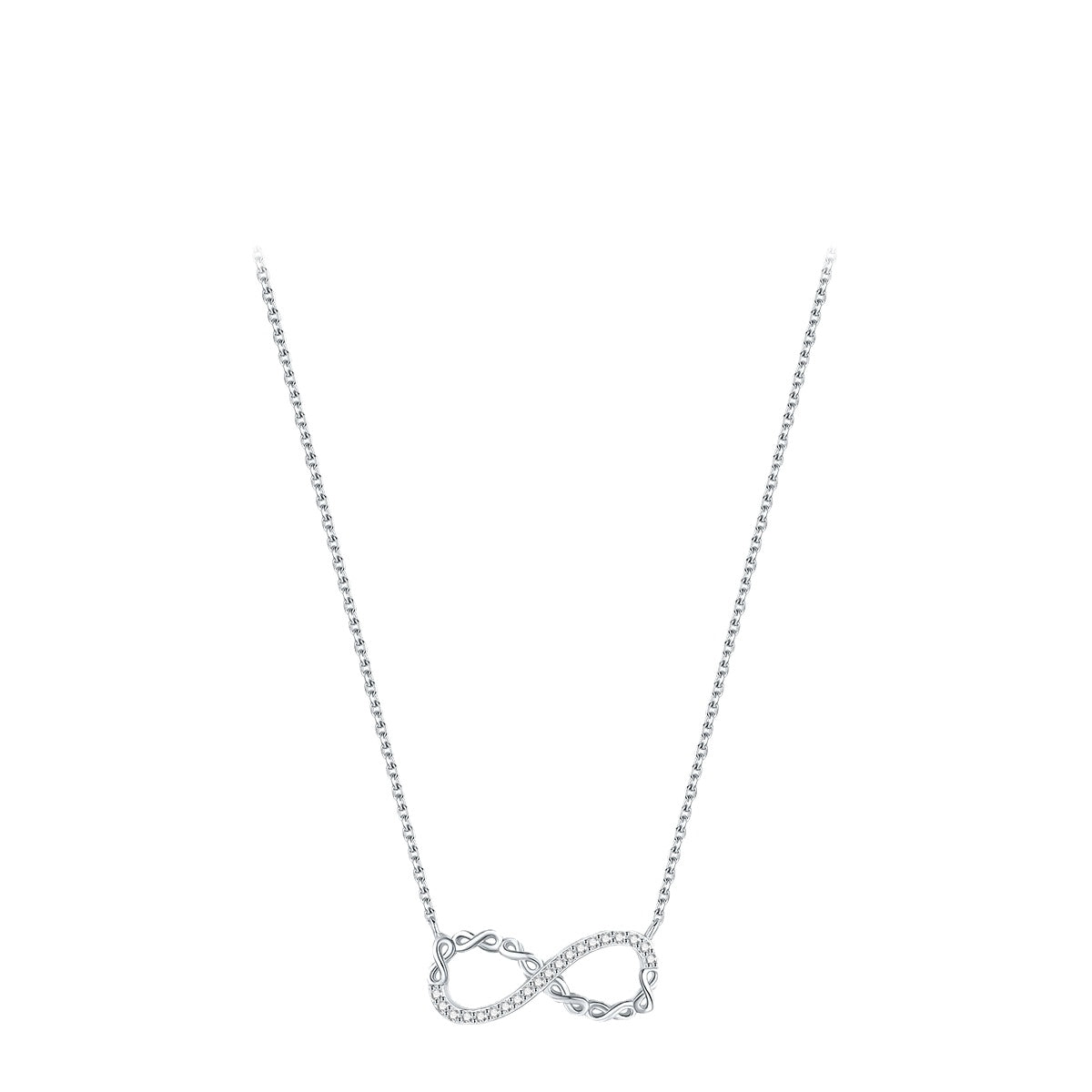 S925 Sterling Silver Mobius Necklace with Female Niche Design - Symbol of Endless Love and Elegance