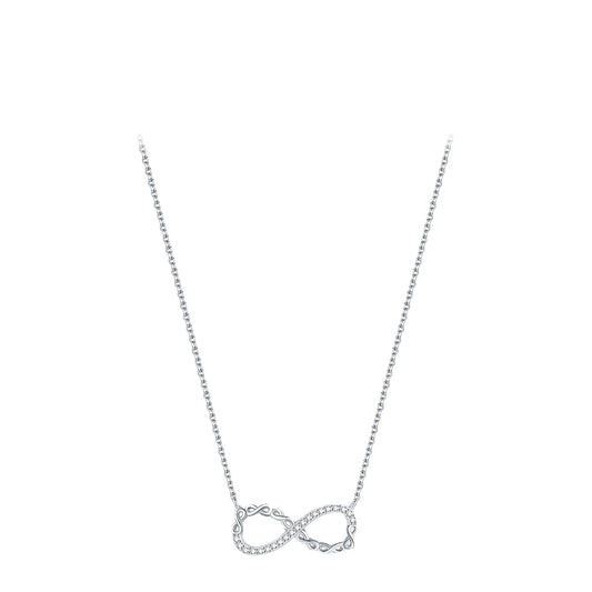 S925 Sterling Silver Mobius Necklace with Female Niche Design - Symbol of Endless Love and Elegance