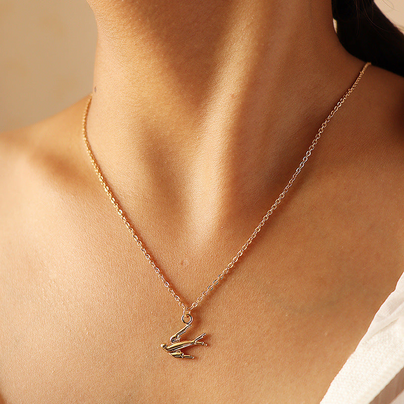 Swallow Pendant Necklace - Trendy Cross-Border Fashion Accessory
