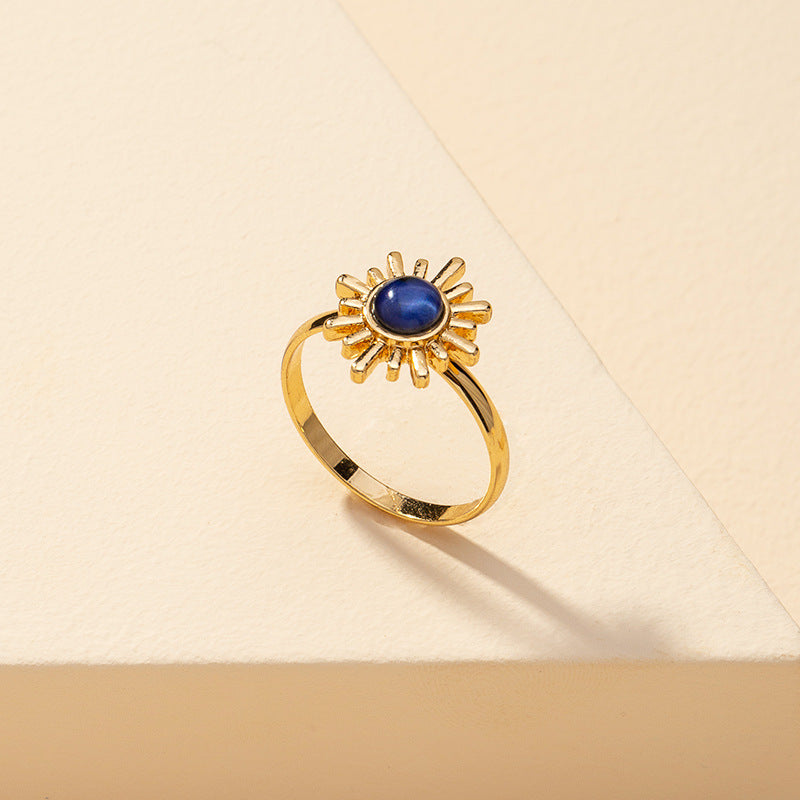 Sunflower Sunburst Ring - Wholesale Fashion Jewelry from Europe and America