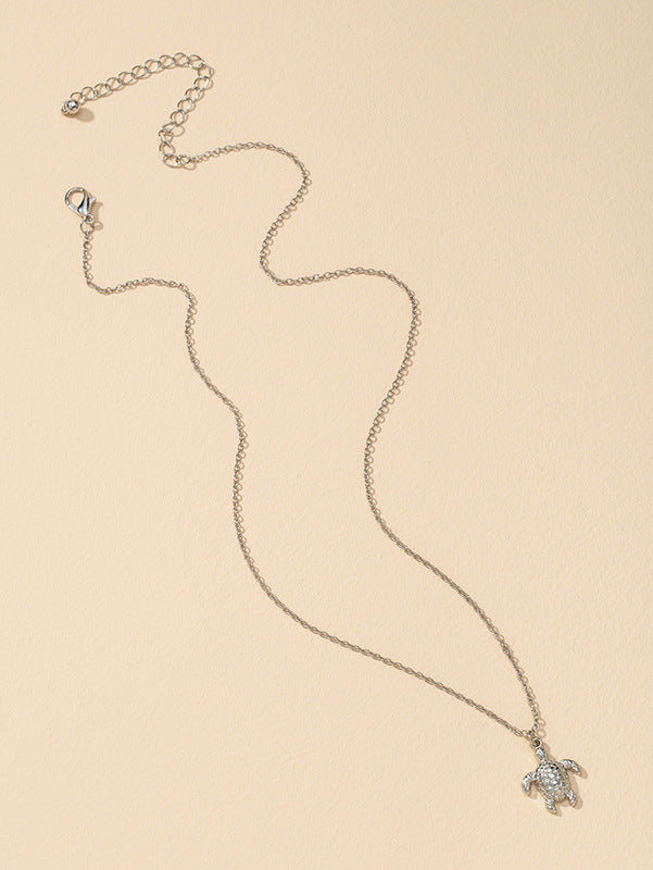 Trendy Turtle Pendant Necklace - Exquisite Cross-Border Design