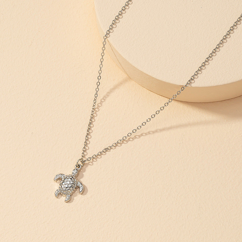 Trendy Turtle Pendant Necklace - Exquisite Cross-Border Design