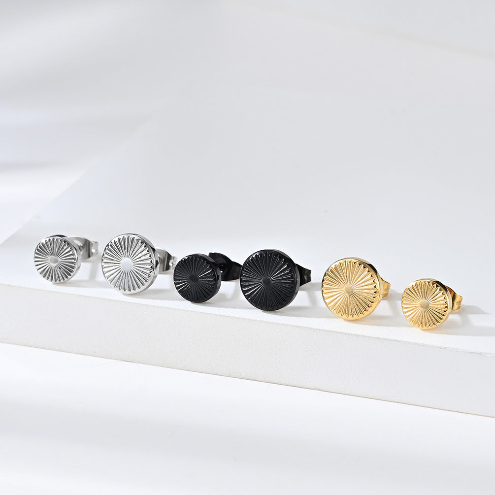 New Scattered Light Source Hipster Stud Earrings for Couples