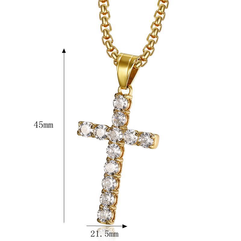 Planderful Everyday Genie Zircon Necklace In Titanium Steel Gold Plated AAA Zircon Unisex Jewelry For Men Women