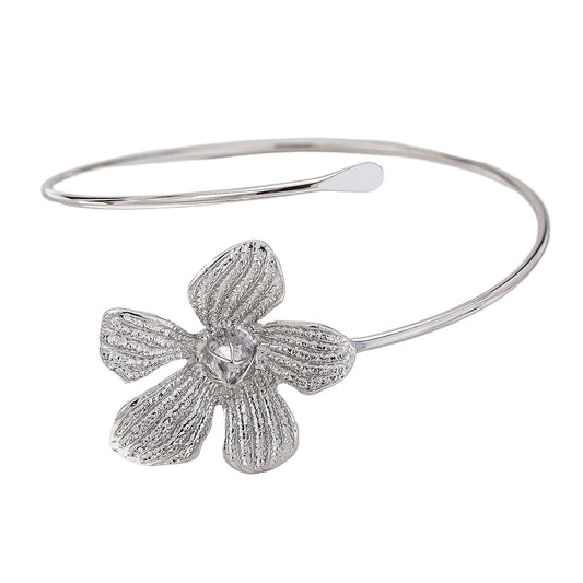 Planderful Vienna Verve Bracelet – Fashionable Metal Flower Design