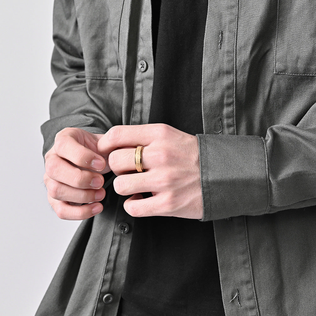 Cross-Border E-Commerce Light Luxury Rotatable Titanium Ring