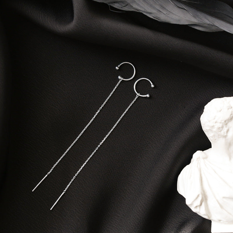 Sterling Silver Tassel Earrings For Women By Planderful Personalized Elegant Premium Design