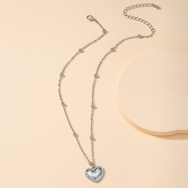 Heart-shaped Peach Necklace - Vienna Verve Collection by Planderful