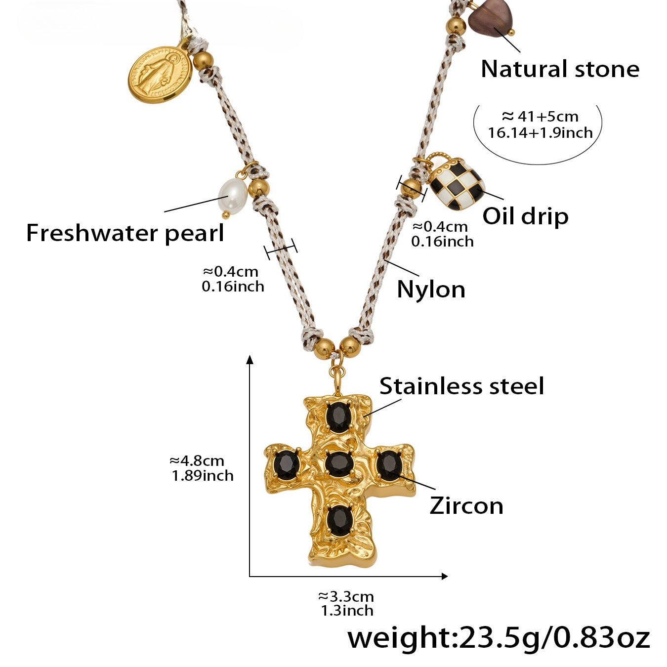 Planderful Natural Freshwater Pearl Necklace For Women