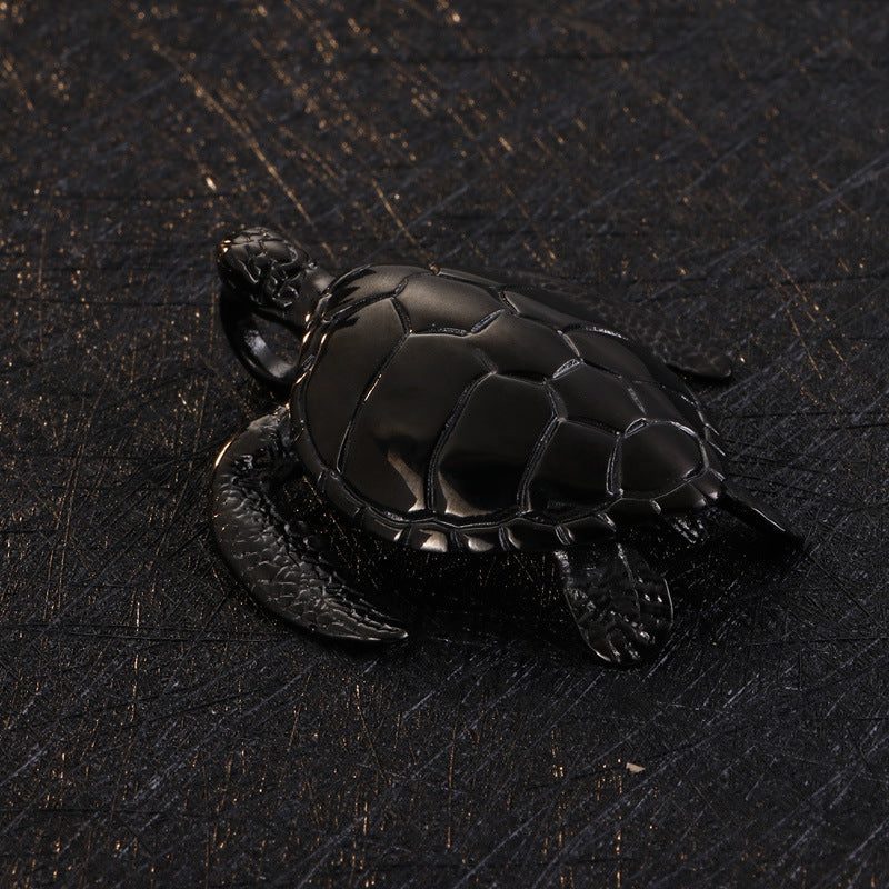 Little Turtle Titanium Steel Necklace for Men