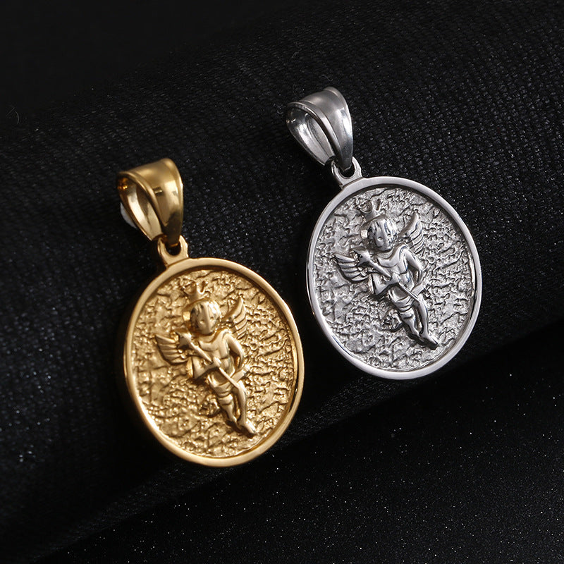 Angel's Touch Stainless Steel Pendant in Korean Style for Men