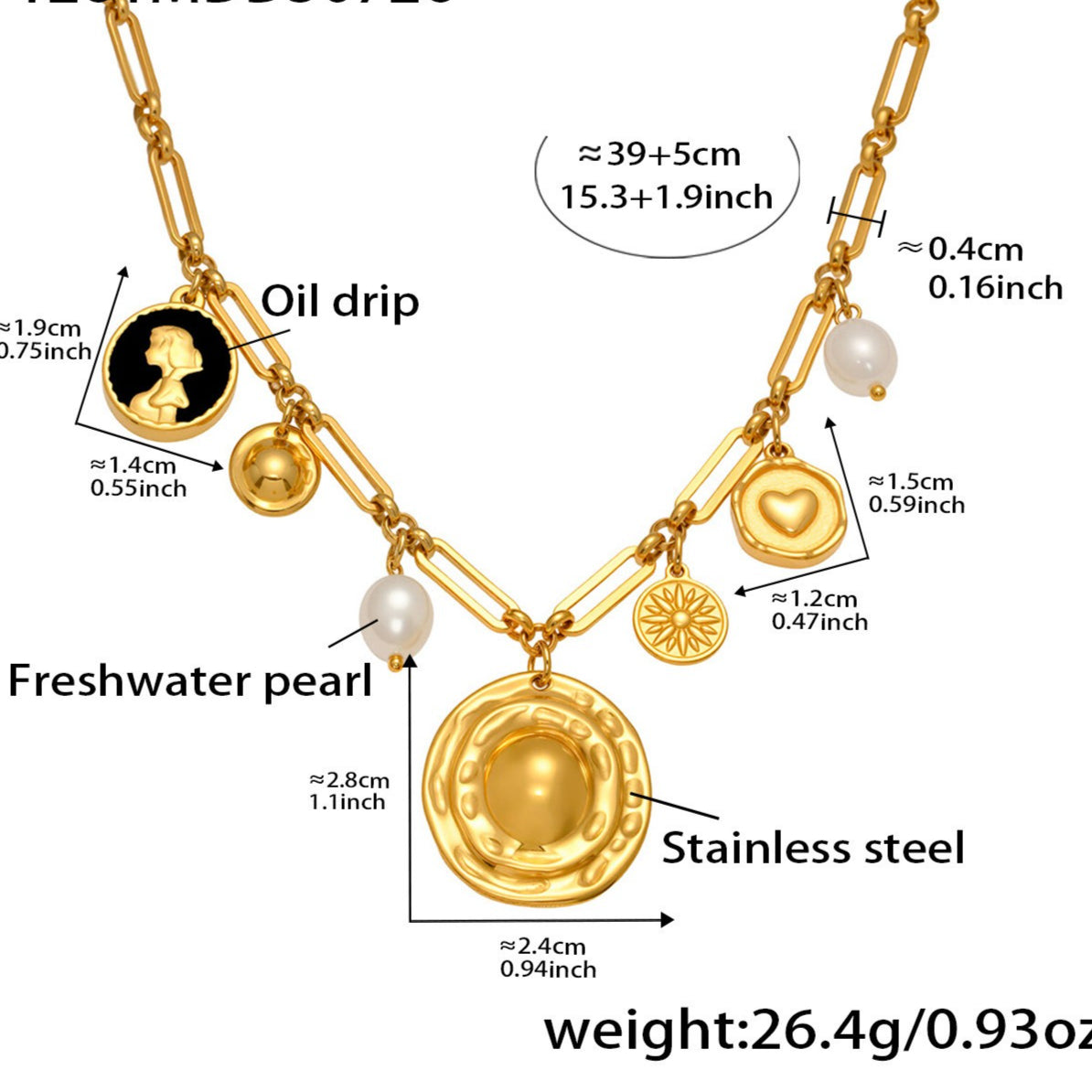 Planderful Everyday Genie For Women Zircon Necklace Pearl