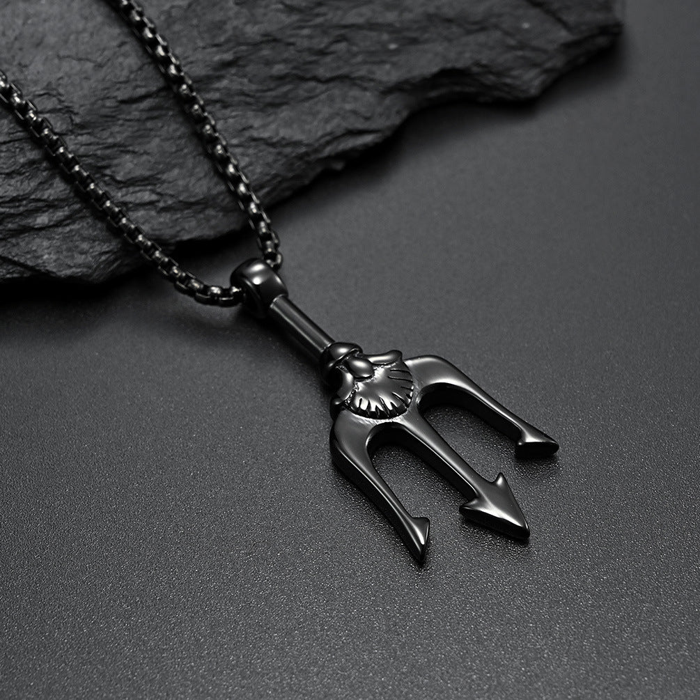 Planderful Poseidon Trident Necklace Unisex Protector