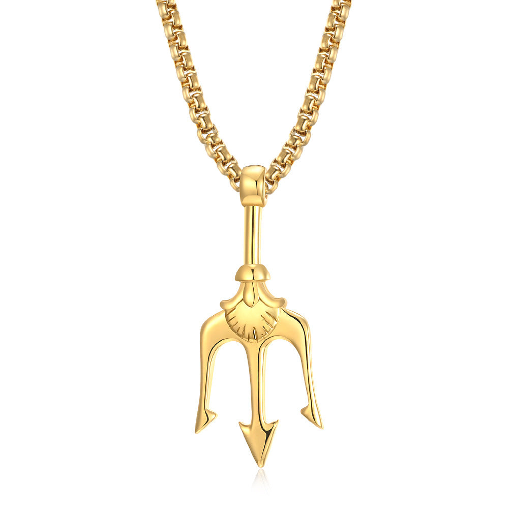Planderful Poseidon Trident Necklace Unisex Protector