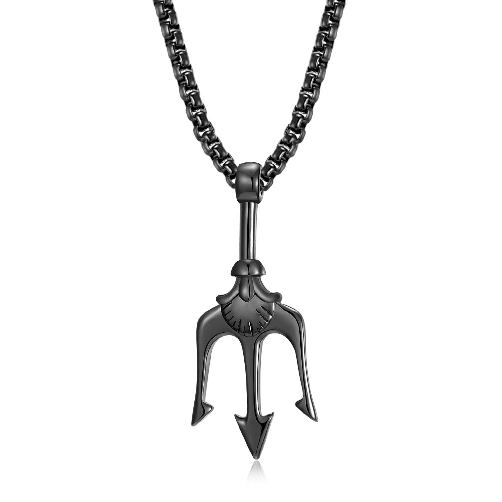 Planderful Poseidon Trident Necklace Unisex Protector