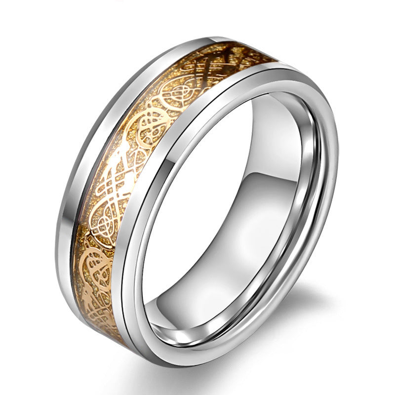 Personalized Handmade Titanium Steel Dragon Root Ring for Men and Women - Korean Jewelry Wholesale