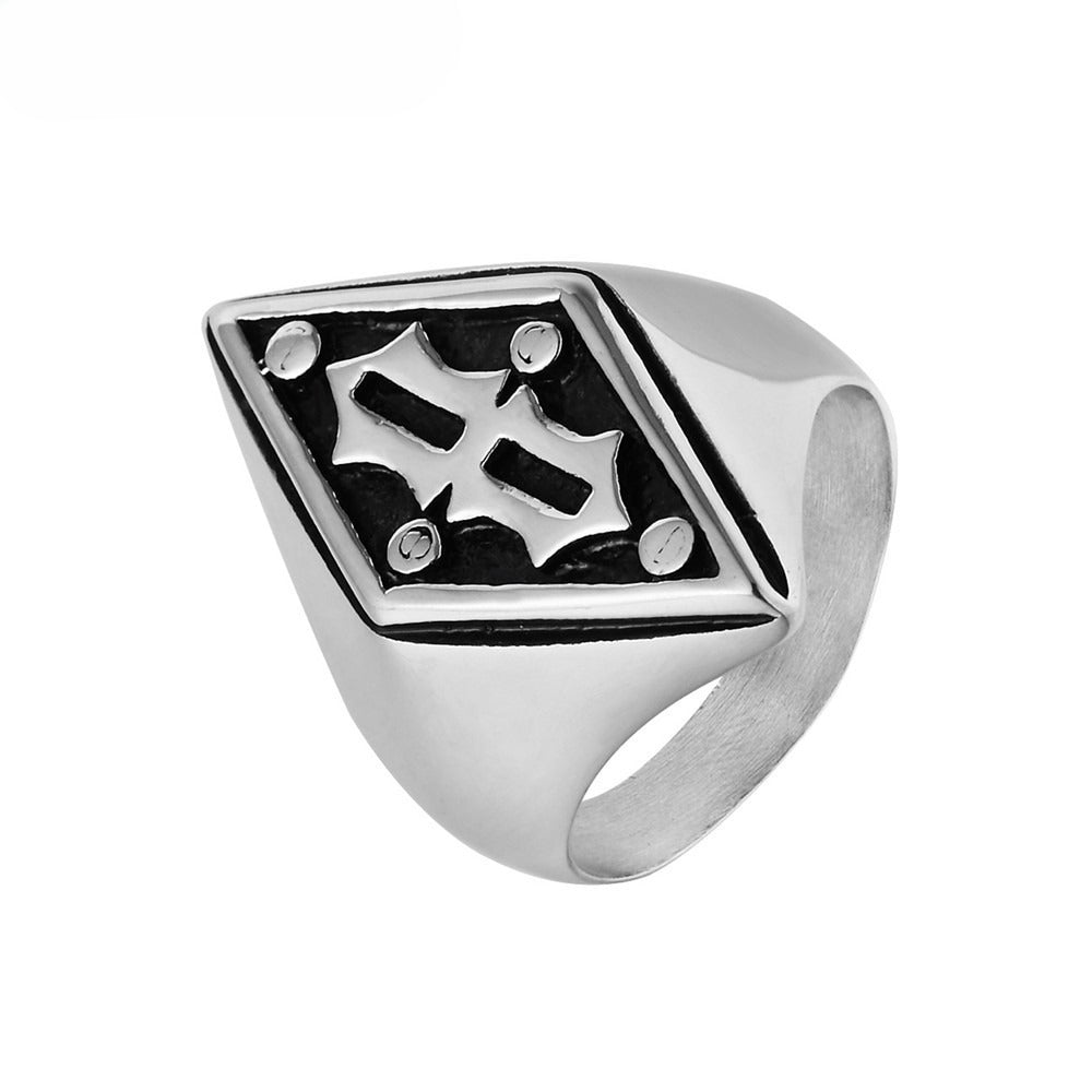 Titanium Steel Ring Personalized 8 Character Engraving Engraved Gift for Men and Women Planderful