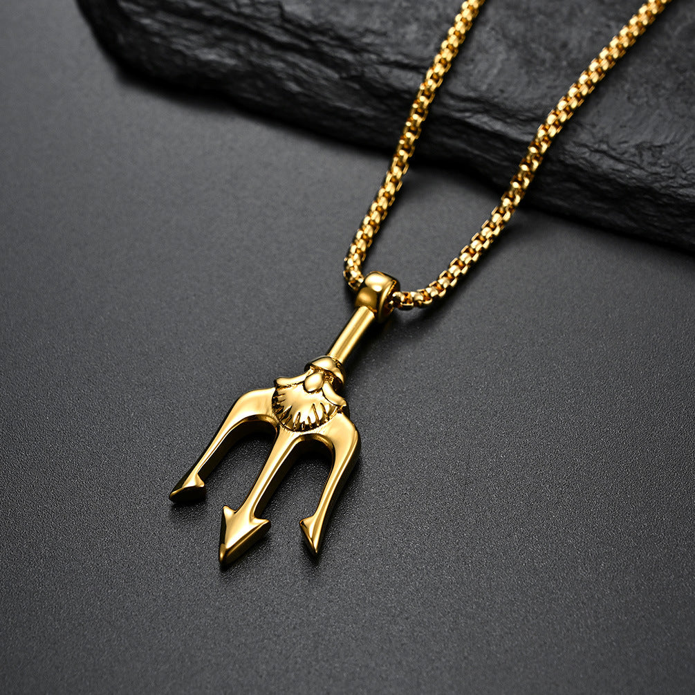 Planderful Poseidon Trident Necklace Unisex Protector
