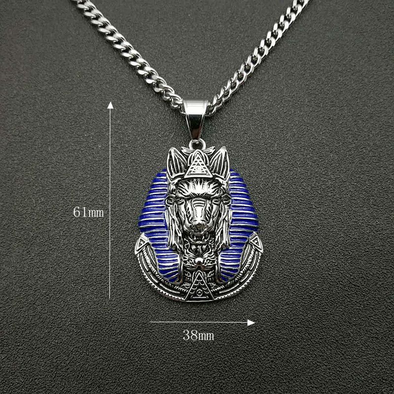 Steel Necklace – Statement Hip Hop Anubis Pendant