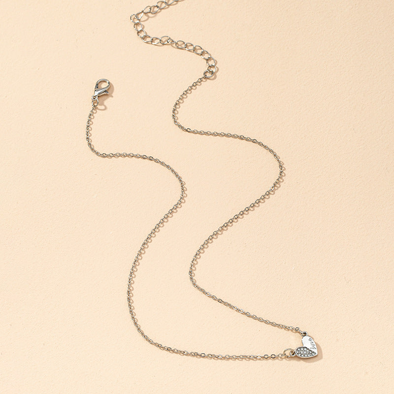 Love Pendant Necklace: Elegant Metal Chain from Vienna Verve Collection