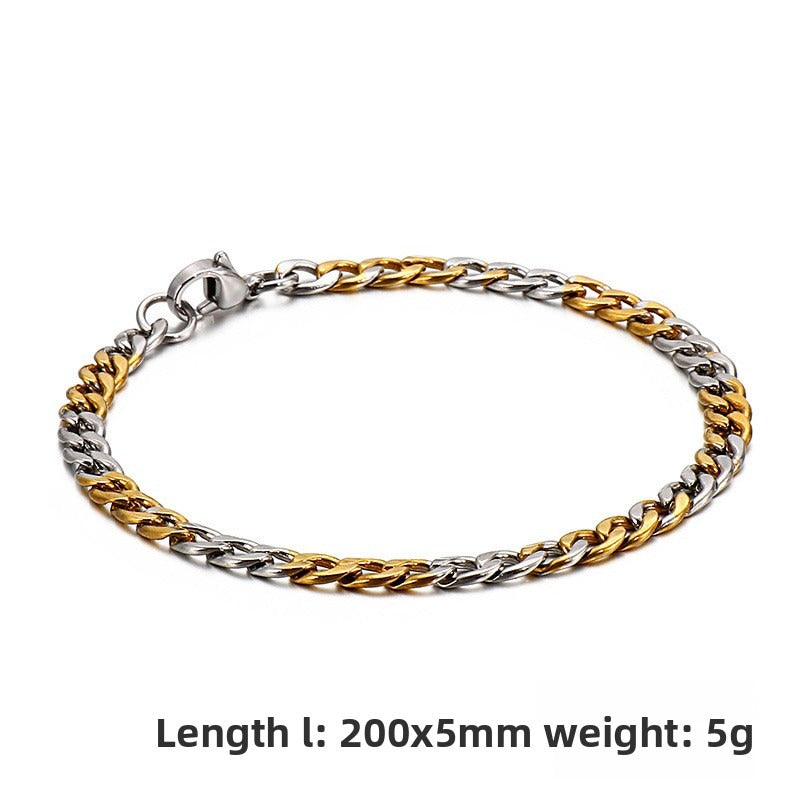 Street Hip-Hop Version Of Stainless Steel Bracelet – Titanium Steel Unisex Bracelet