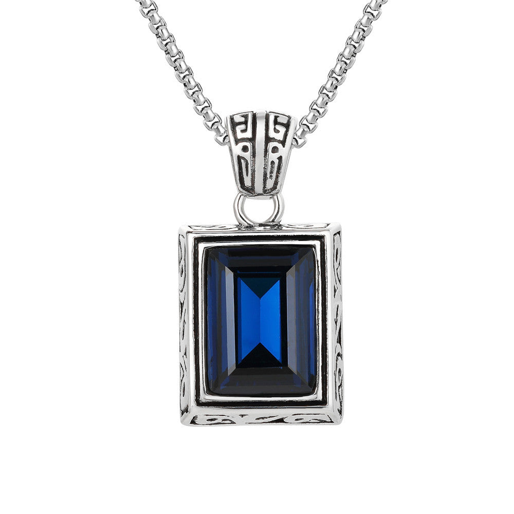 Zircon Pendant From Planderful Retro Unisex Jewelry For Men And Women Bold Everyday Genie Style Protection Statement