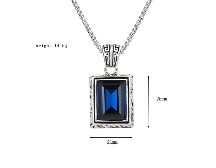 Zircon Pendant From Planderful Retro Unisex Jewelry For Men And Women Bold Everyday Genie Style Protection Statement