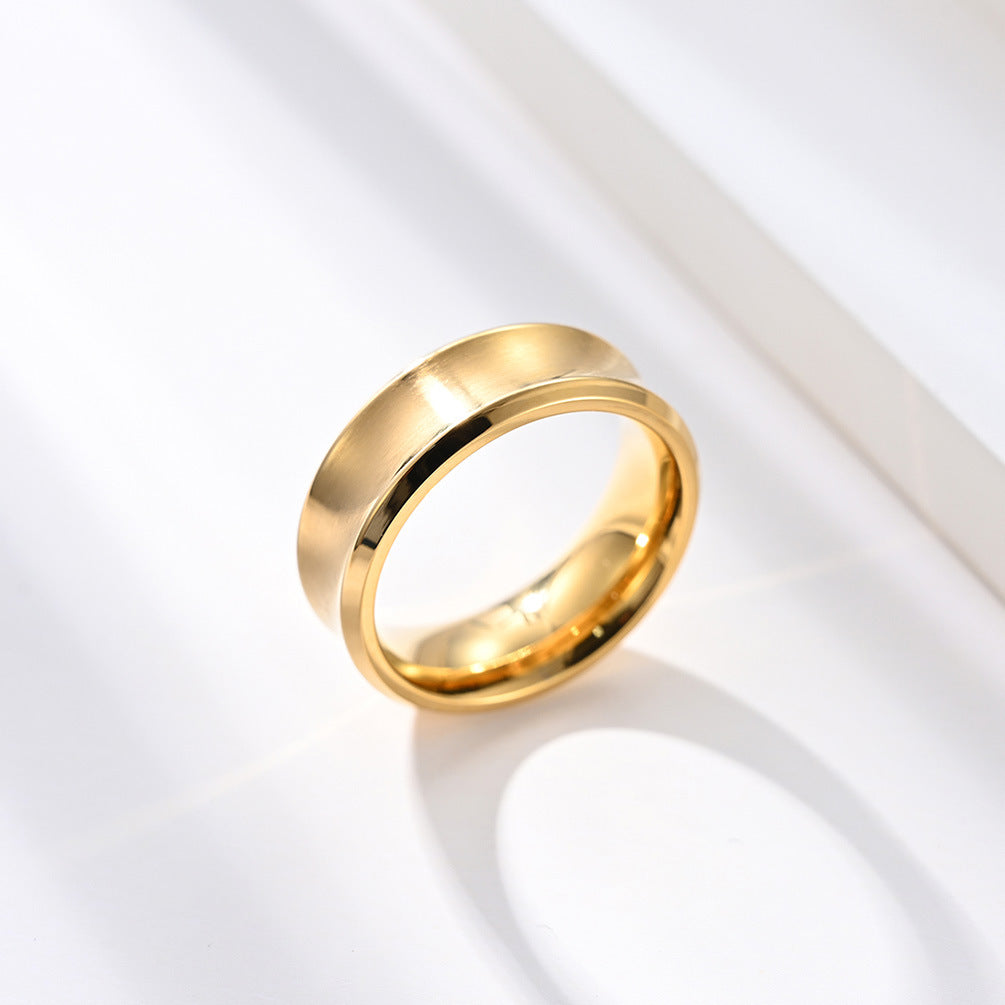 Ins Harajuku Japan Korea Unisex Stainless Steel Ring