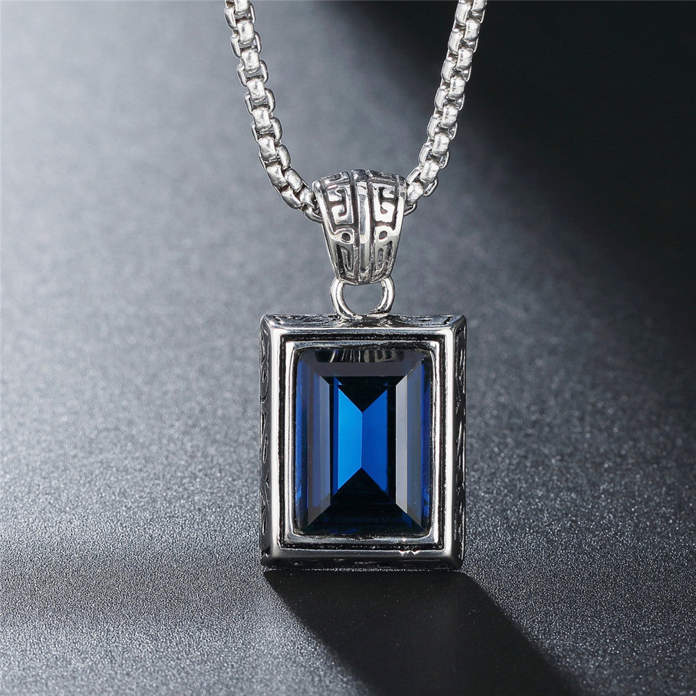 Zircon Pendant From Planderful Retro Unisex Jewelry For Men And Women Bold Everyday Genie Style Protection Statement