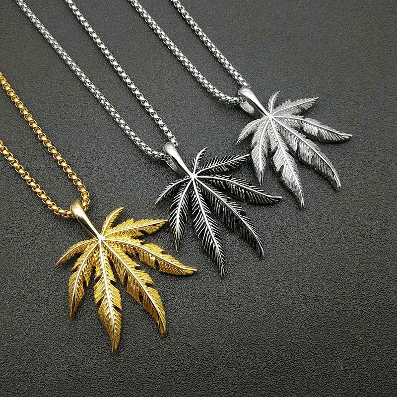 Gold Plated Titanium Steel Necklace Statement Hip Hop Jewelry Pendant Planderful