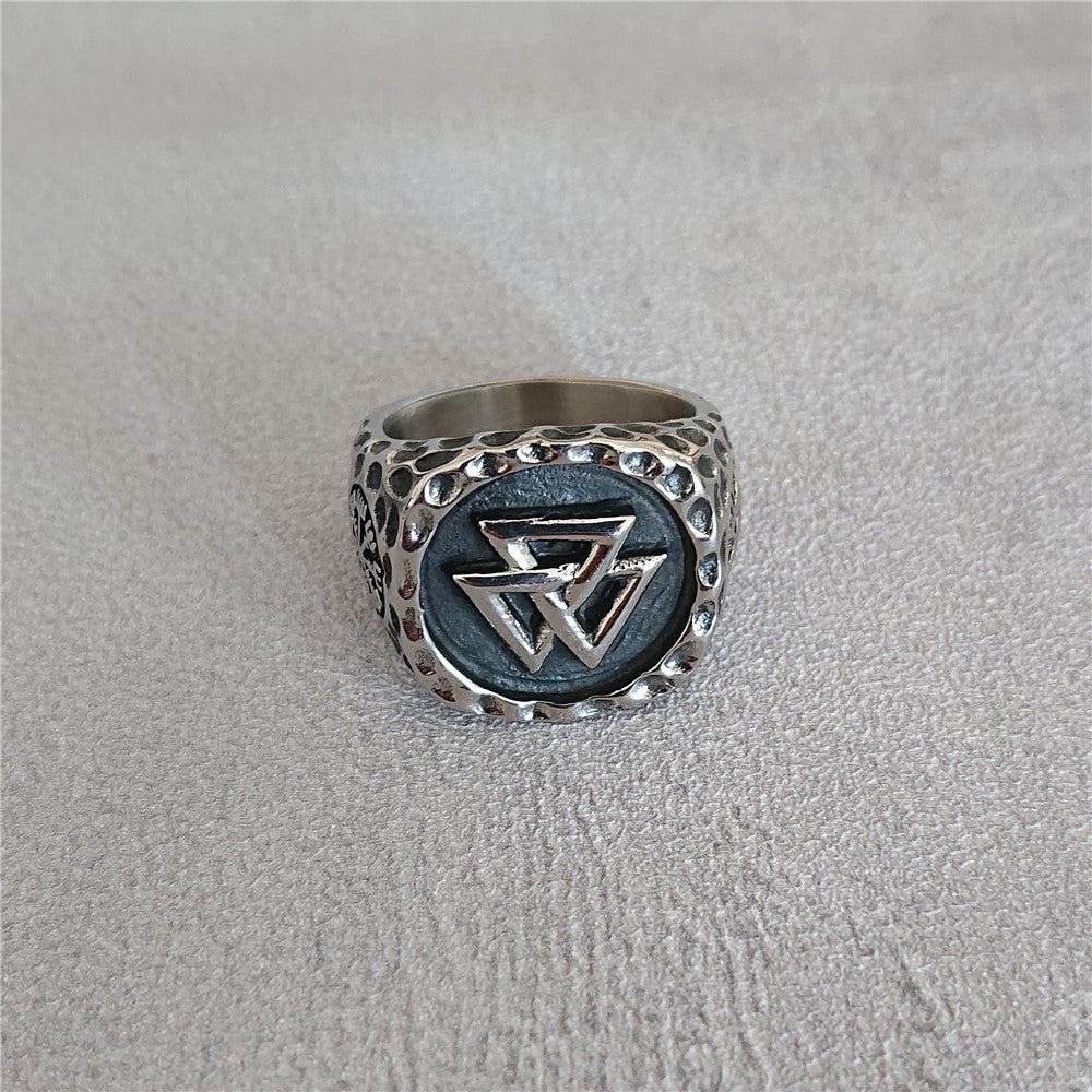 Nordic Warrior Titanium Steel Ring for Men
