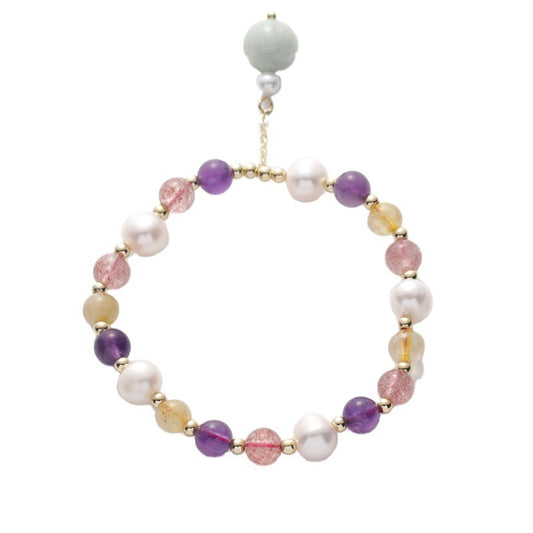 Fortune's Favor Sterling Silver Bracelet with Colorful Crystal and Tourmaline