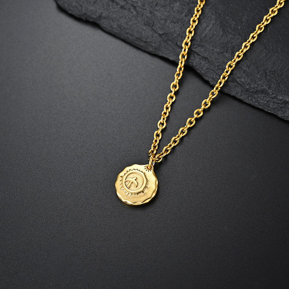 Japanese Retro Silver Takahashi Asuka Minimalist Necklace