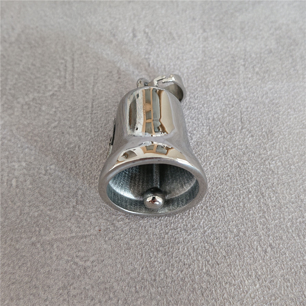 Planderful Stainless Steel Viking Triangular Bell Pendant For Men And Women Necklace With Protection Charm