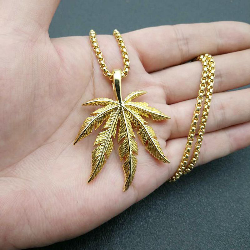 Gold Plated Titanium Steel Necklace Statement Hip Hop Jewelry Pendant Planderful