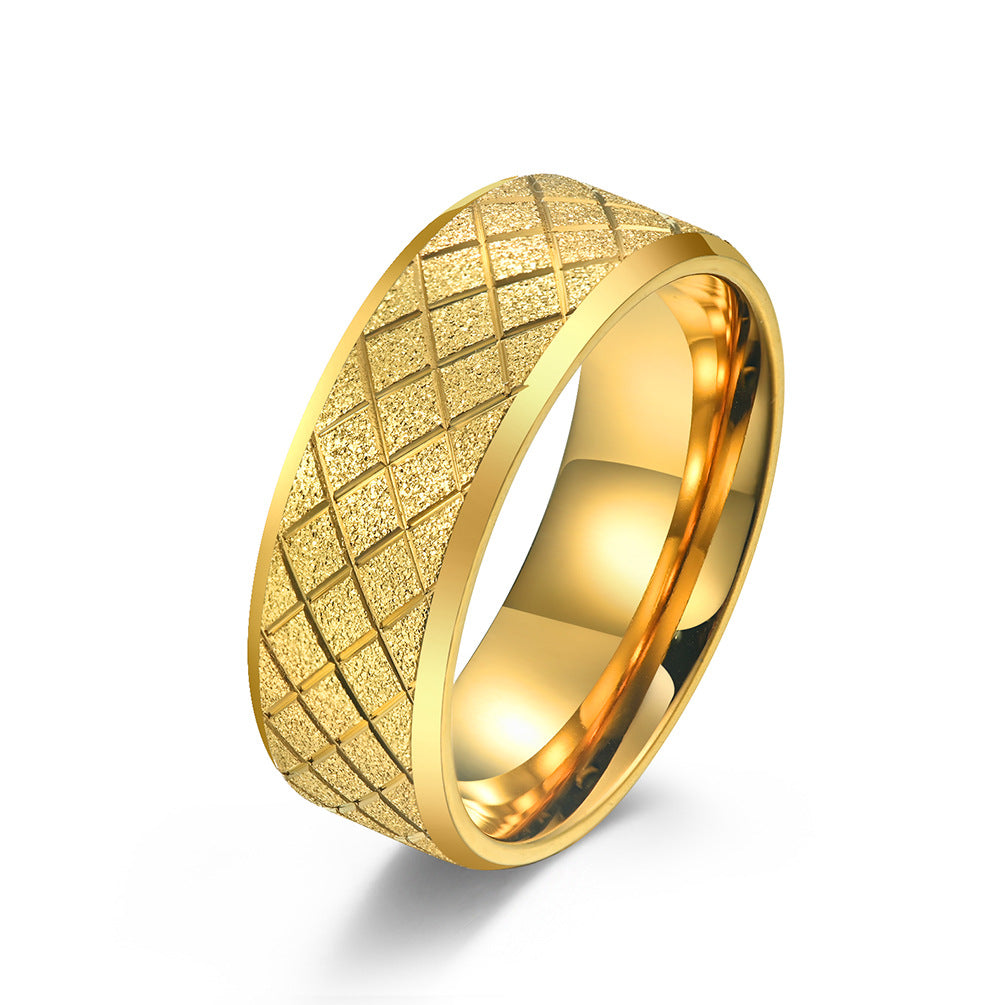 Planderful Diamond Line Ring For Index Finger Matte Titanium Steel For Hipster Unisex Style Everyday Genie Collection
